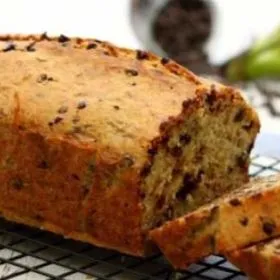 Banana bread με κομμάτια σοκολάτας